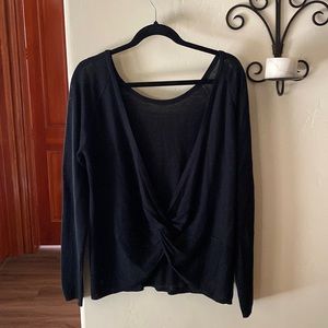 Lululemon reversible back twist sweater size 10